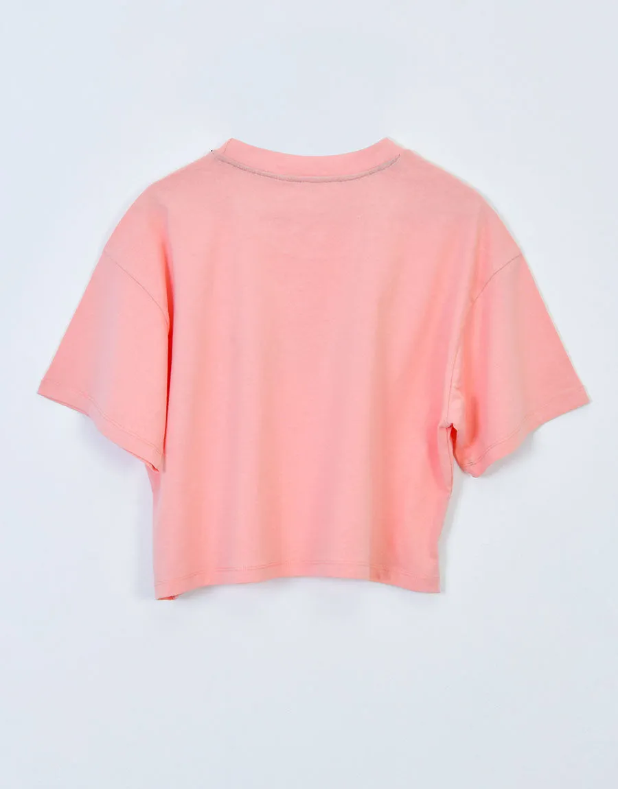 Women's Wellness Printed Crew Neck Tee Shirt