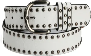 YCMI Womens Circle Studded Leather Belt, Punk Rock Rivets-Belt Ladies Belt for Jeans Pants Dresses,PU Leather Belt for Women