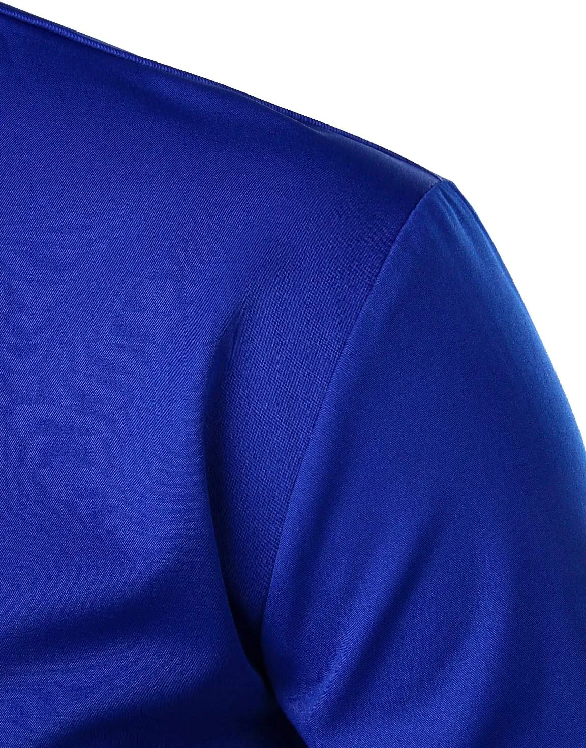 ZEROYAA Mens Hipster Gold Embroidery Mandarin Collar Slim Fit Long Sleeve Casual Dress Shirts