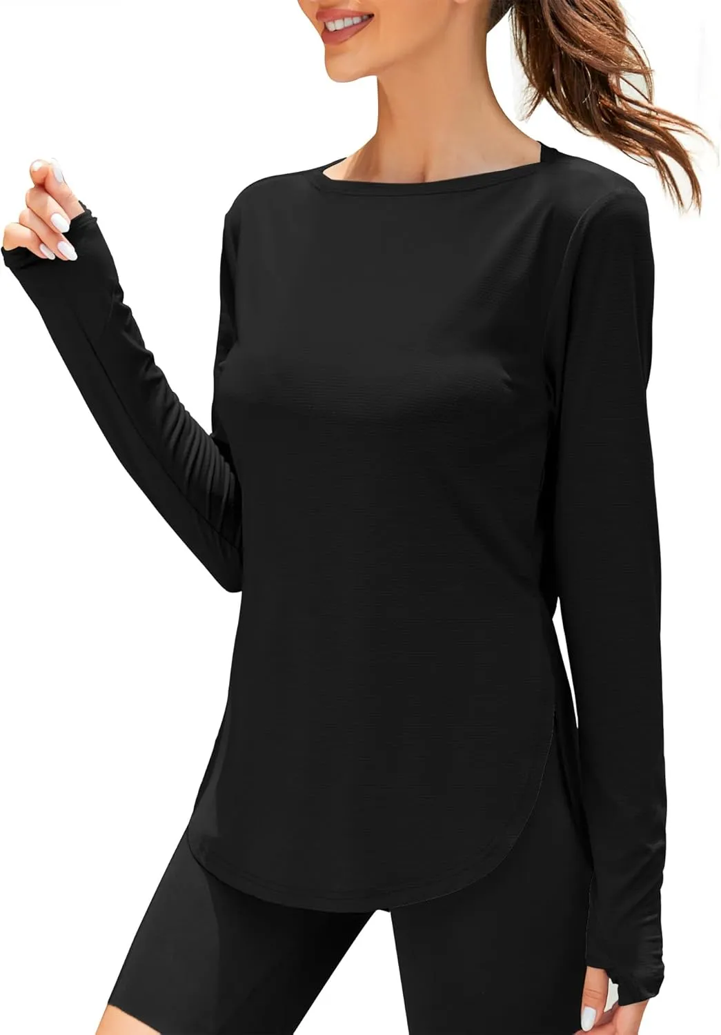 ZHENWEI Women's Long Sleeve Sun Shirt UV Protection Workout Tops Lightweight UPF 50  Golf Gym Hiking Shirts Outdoor Clothing
